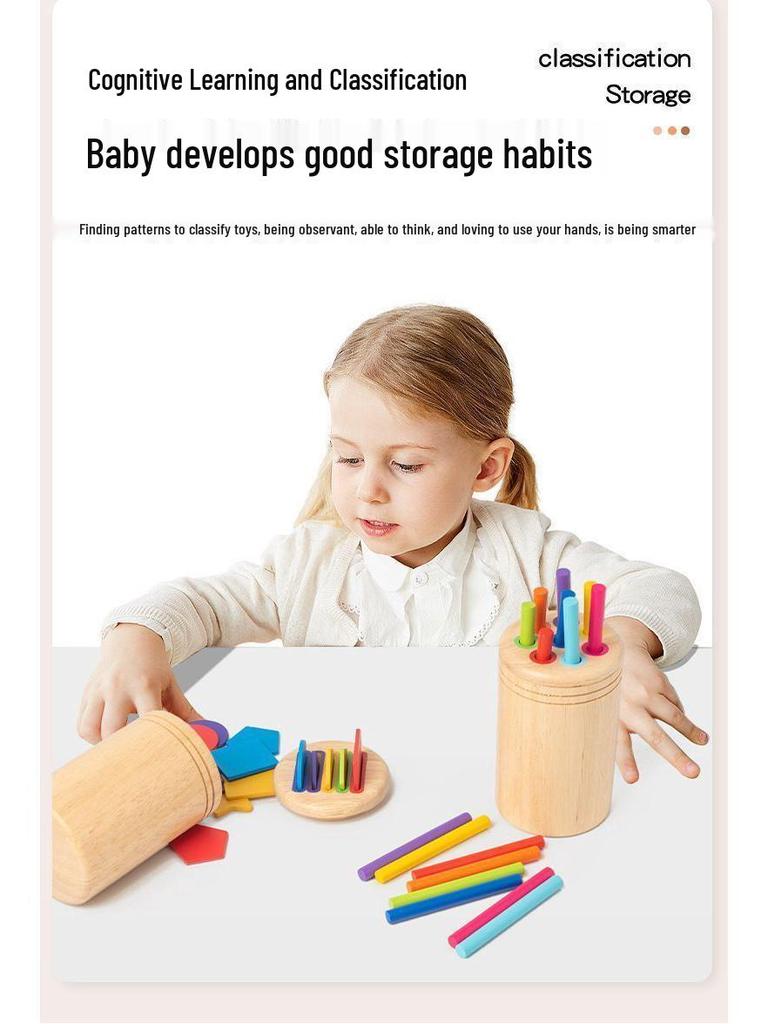 Монтессори Деревянный Балансир и Игрушка для Тренировки Сенсомоторных Навыков для Детей