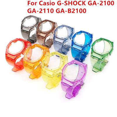 Комплект для модификации для Casio G-SHOCK GA-2100 GA-2110 GA-B2100 фторкаучуковый ремешок GA2100 мужской безель ремешок для часов браслет