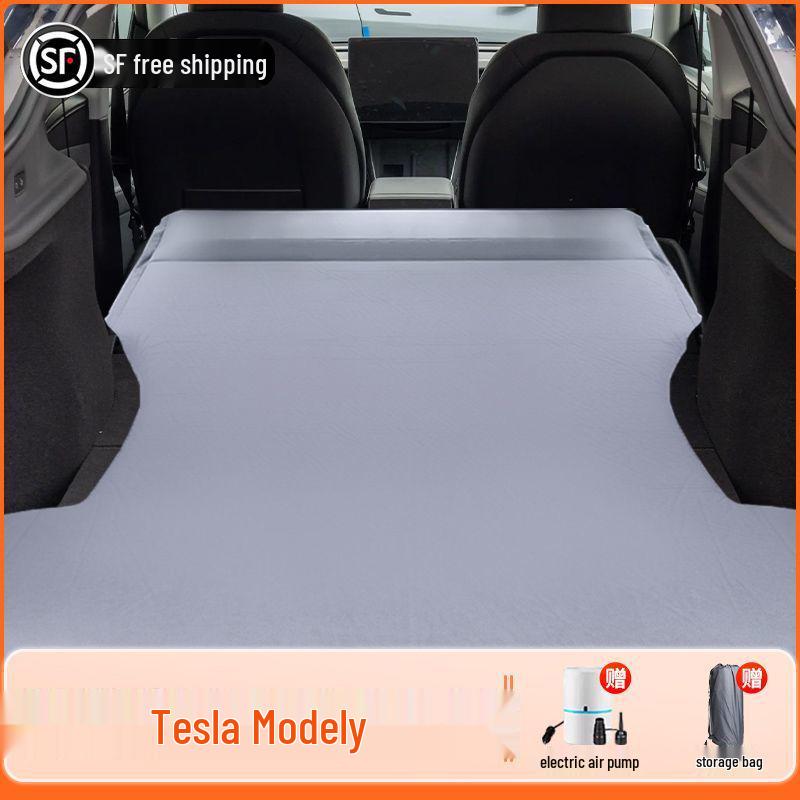Надувной матрас для моделей Tesla (25+), Обновленная версия, Надувной матрас для заднего сиденья, Складной, для кемпинга и сна