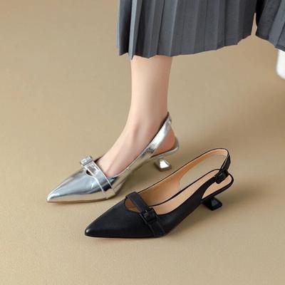 Модные летние женские туфли с острым носком сандалии с пряжкой туфли-лодочки на низком каблуке туфли-лодочки из лакированной кожи без застежек Zapatos De Mujer