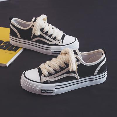 Маффин колос холщовые женские туфли весна новая платформа печенье туфли нишевые универсальные повседневные кеды