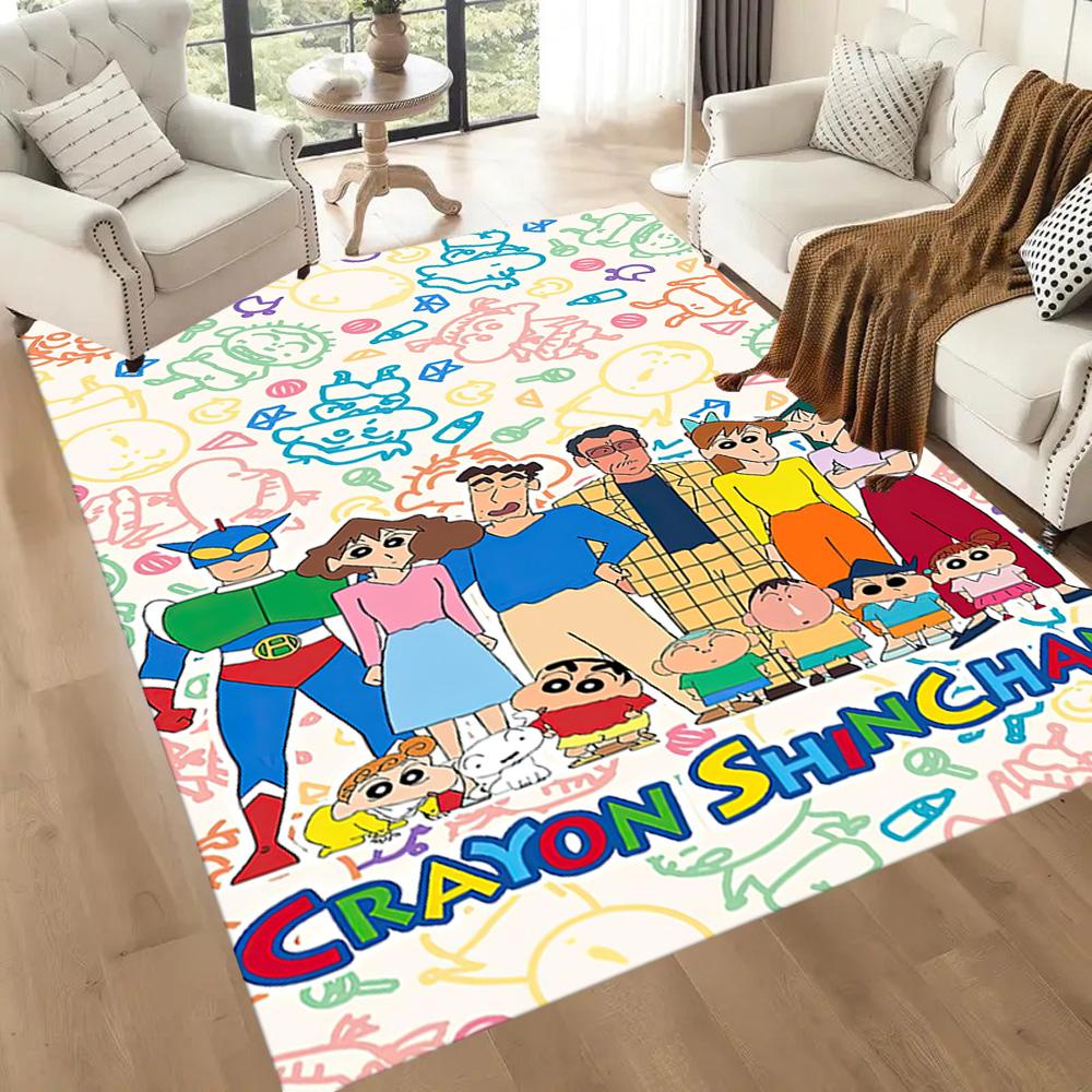 Crayon Shin-chan Adventure Square rugs are a great choice for living rooms, bedrooms, home décor, and as gifts.