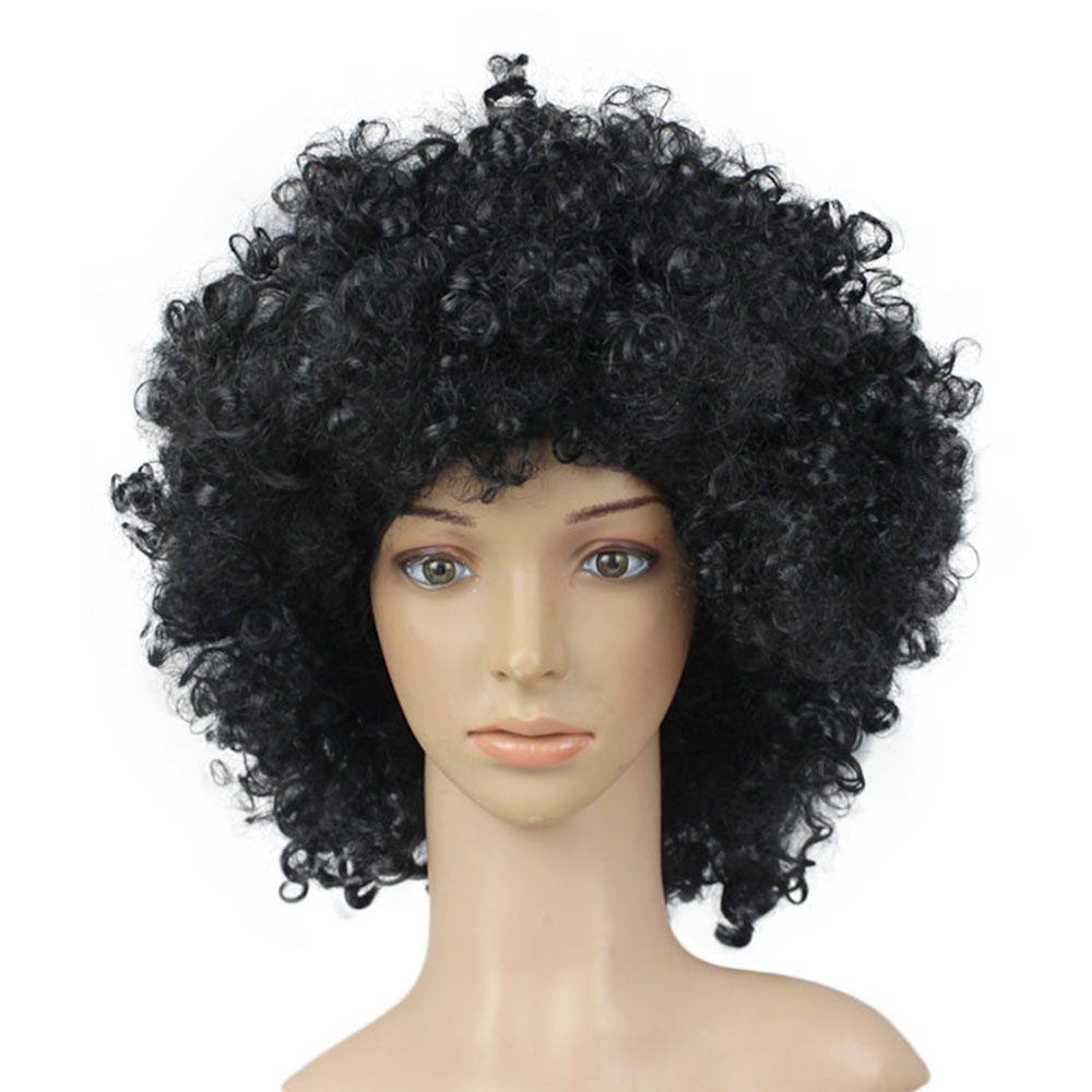 Football Fans Wigs Clown Props Afro Curly Wigs Costume Party Funny Wig Synthetic Wigs Cosplay Hairs
