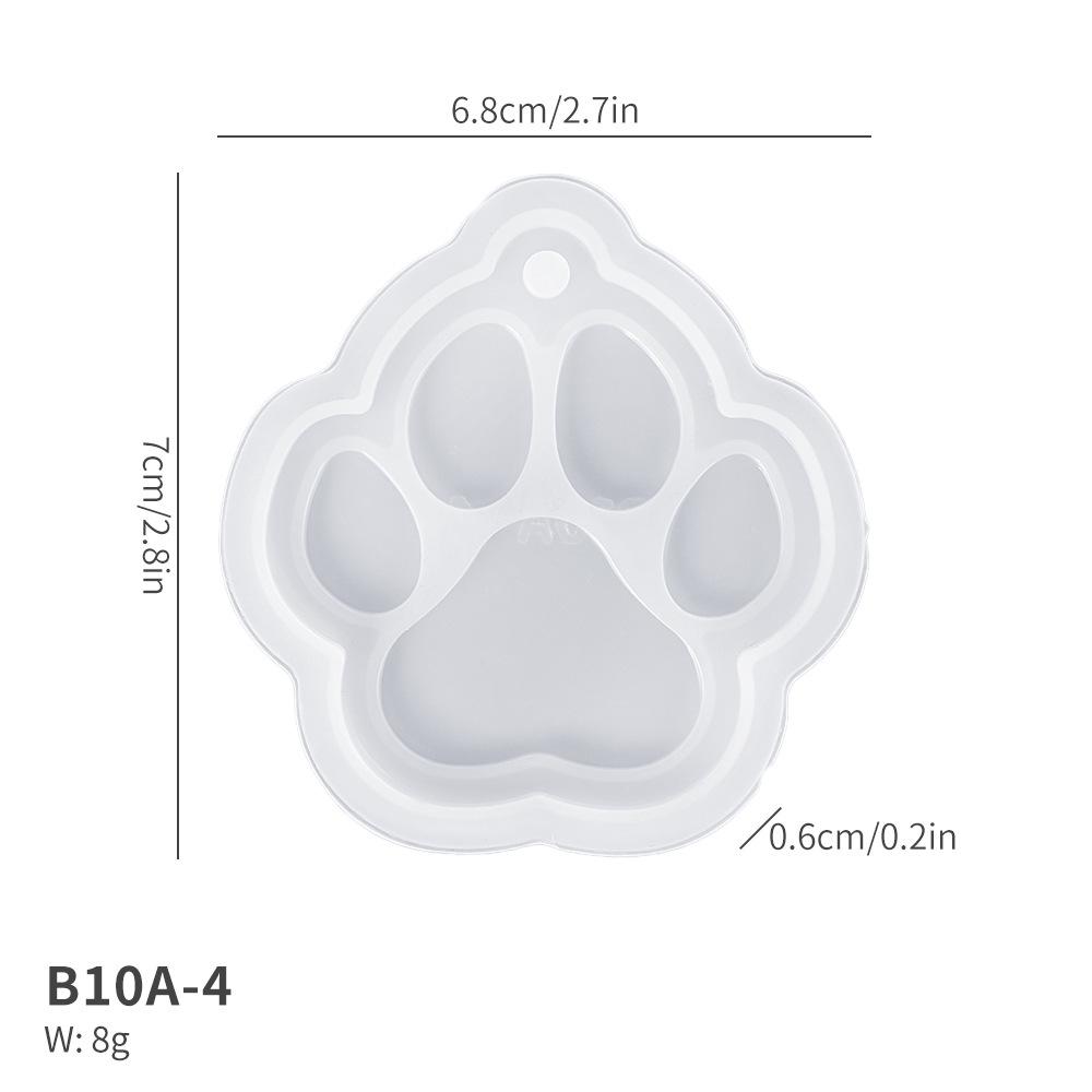 Силиконовая форма для рождественского кулона «Олень и кошачья лапка»