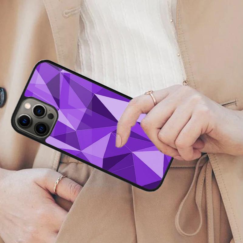 Geometric Abstract Crystal Magnetic Phone Case For APPLE iPhone 17 Air 16 14 13 12 Pro Max 15 Plus Wireless Charge MagSafe Cover
