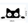 14CM*6.2CM Funny Car Styling Vinyl Car Sticker Surprise Cat Peeking Vehicle Decal