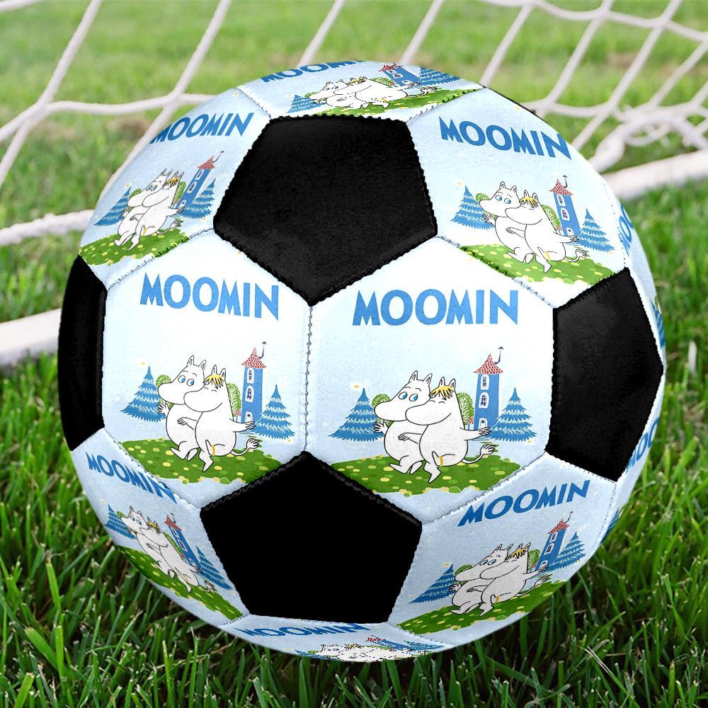 Moomin Theme Size 5 Soccer Ball, Suitable for Both Indoor and Outdoor Matches, a Gift Suitable for Everyone.