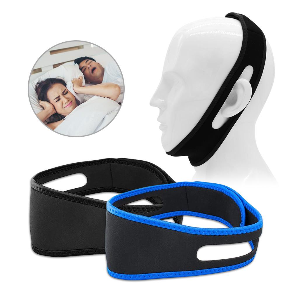 Anti Snoring Chin Strap Stop Snore Device Adjustable Breathable Chin Rest Anti-noise Men Women LowerJaw Protection Belt Dropship