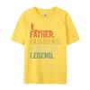 Father Husband Mowing Legend Gardener Dad Lawn Mowing XS Graphic T Shirts Mans Streetwear Tshirt Slogan