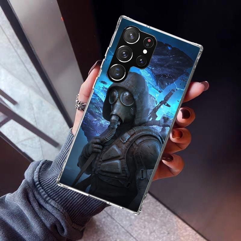 Игровой чехол S-Stalker для Samsung Galaxy S23 S24 S25 Edge S26 Ultra S22 + S21 Plus S20 FE Чехол Силиконовый Печатный Корпус Galaxy