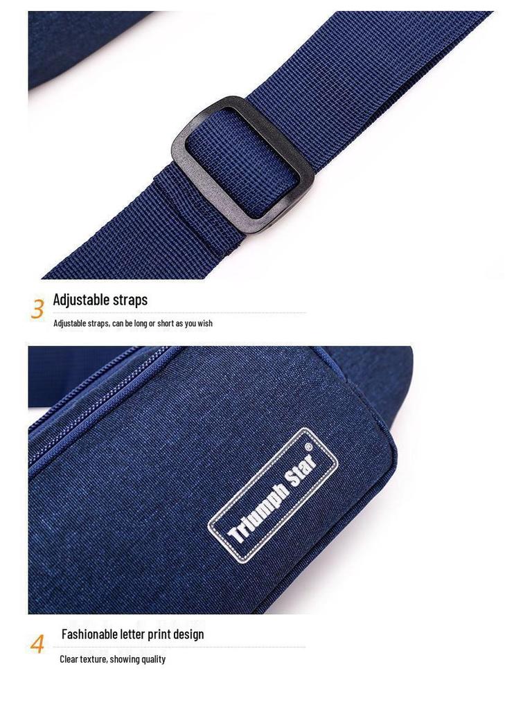 Unisex Waterproof Fanny Pack: Multifunctional Coin Purse, Mobile Phone Holder, Lightweight Running Bag for Sports