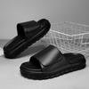 Летние женские тапочки, мужские сандалии, повседневная пляжная обувь, шлепанцы на мягкой подошве, толстая платформа, ЭВА, противоскользящие, домашние тапочки