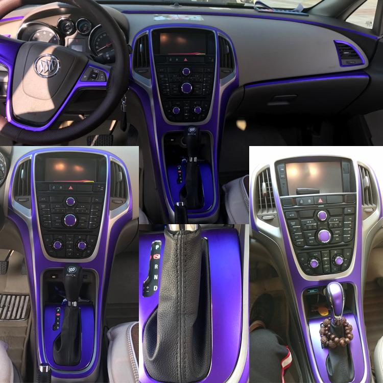 Buick 10-14 Old Model Interior Carbon Fiber Console Sticker for GT/XT