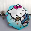 1pc Hello Kitty,Lollipop Automatic Umbrella-Foldable, Durable 8-Bone Design, Compact and Stylish, Great for Camping, Halloween, Christmas, M
