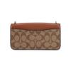 COACH Morgan Cow Leather With Artificial Leather Shoulder Bag, Crossbody Bag Small Womens Khaki Red Brown Black