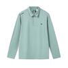 Белый Модный Простой Классический Повседневный Удобный Универсальный Поло с Длинным Рукавом Мужские топы Морской Король-Зеленый F11M613214FGN