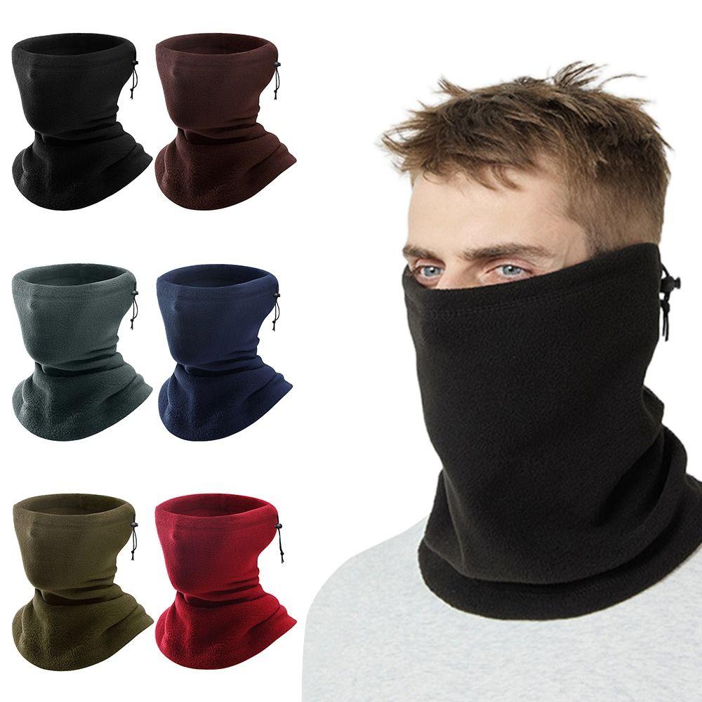 Windproof Motorcycle Face Mask Plush Half Face Mask Outdoor Balaclava Skiing