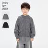 Унисекс вязаный кардиган с капюшоном и цветочным узором JNBY для детей