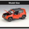 WELLY 1/24 Jeep Renegade Trailhawk Alloy SUV Car Model Diecasts Metal Off-road Vehicles Car Model High Simulation Kids Toys Gift