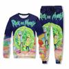 Fun New Rick And Morty Cartoon Galaxy 3d Sweater Hoodie Pants Outfit Tracksuit