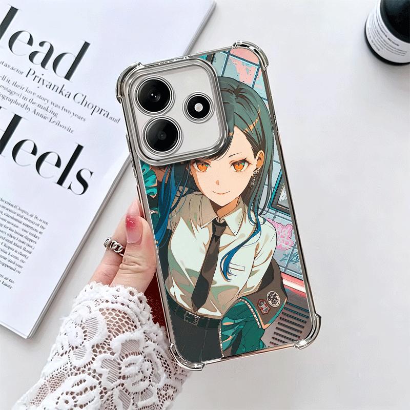 Shiraishi An Игровой Музыкальный Мягкий Чехол Для Телефона Для Xiaomi Redmi Note 14 15 Pro Plus 13 12 11S 11T 5G 10 9S 9 Покрытие Противоударный Fundas