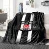 Beşiktaş Logo Print Flannel Blanket High Quality Warm Comfortable Cover for All Seasons Perfect for Gifts Home Decor