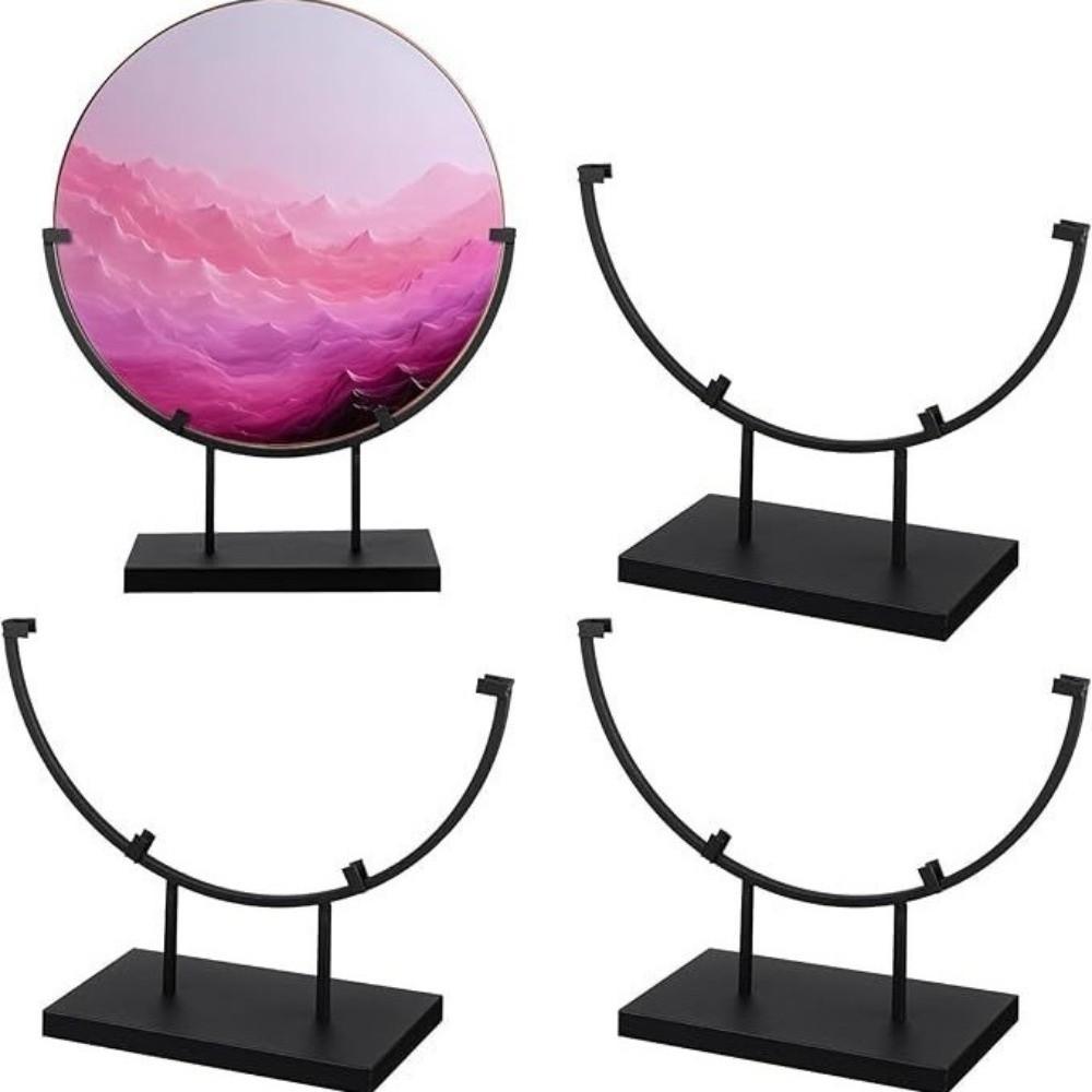 Iron Metal Easel Stands with Base Platter Photo Stands Storage Shelf  Picture Platter Photo