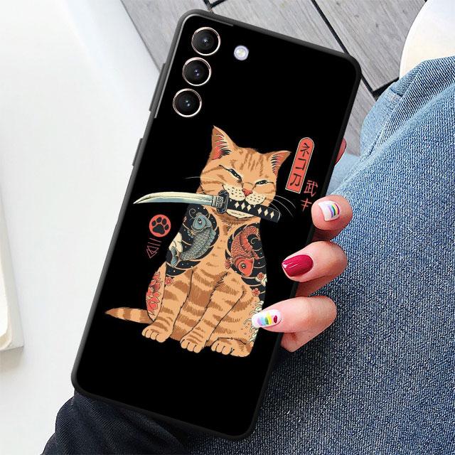Чехол Для Samsung Galaxy S20 S22 S21 FE S10 S23 Plus S24 Note 20 Ultra 10 Черный Мягкий Чехол Для Телефона Отличная Волна Рамена Япония S24Ultra