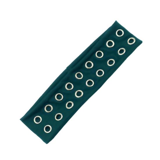 Повязка на голову в стиле панк-рок с декором в виде воздушного глаза, эластичная тканевая повязка с люверсами, аксессуар для волос в стиле панк