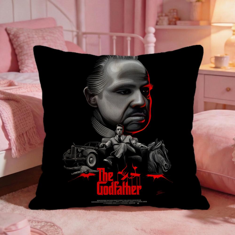 The GGodfather Movie Cushion Cover Premium Comfort Reversible Pillow Cove Two In One Design For Any Room Car Interior