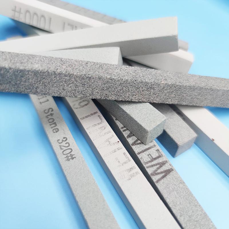 2/4 шт. Премиальный заточный камень из карбида кремния 150x10x10 мм - Масляный камень с разной зернистостью для ножей, инструментов и полировки нефрита