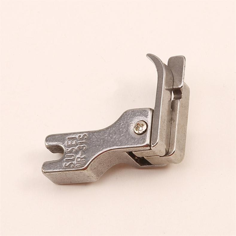 Аксессуары для швейных машин, плоская машина, резиновая прижимная лапка с фиксированной талией, прижимная лапка со скрытой нитью, касательная с отверстием