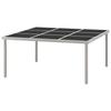 Maison Exclusive - Table de salle à manger de jardin 170x170x74,5cm Verre et acier