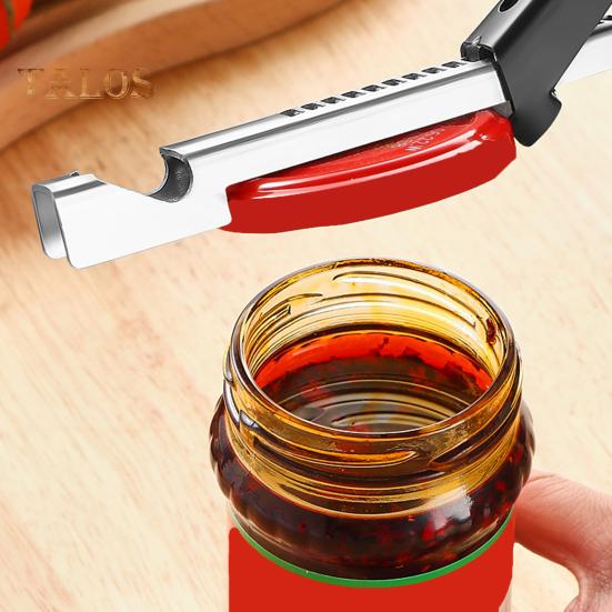Jar Opener Can Opener for Weak Hands Seniors Arthritic Hands Non-Slip Rubber Gear Cover Lid Remover Beer Opener