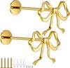 2 шт. Металлические подхваты для штор в виде банта Золотые настенные подхваты для штор в виде банта Современные золотые держатели для штор для гостиной, спальни, офиса, дома