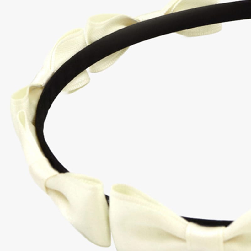 РОЗОВЫЙ АНАНАСОВЫЙ ЛЕНТОЧНЫЙ ПУЧОК ПОВЯЗКА НА ГОЛОВУ_СЛОНОВАЯ КОСТЬ