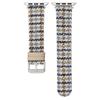 Watch Band For Apple Watch Series 10 Ultra 9 8 7 SE 6 5 4 3 2 1 46mm 49mm 45mm 44mm 42mm Vintage Wool+Leather Strap