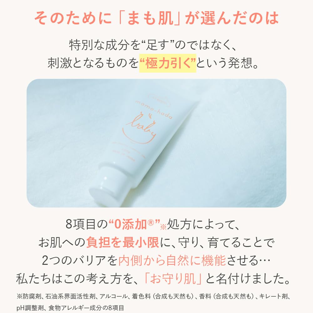 Mamohada Baby Milky Mini 60g X 3 Moisturizing Cream for and Sensitive Skin Cream, Size, Bottles, Additive-Free Babies, Kids, Moms,