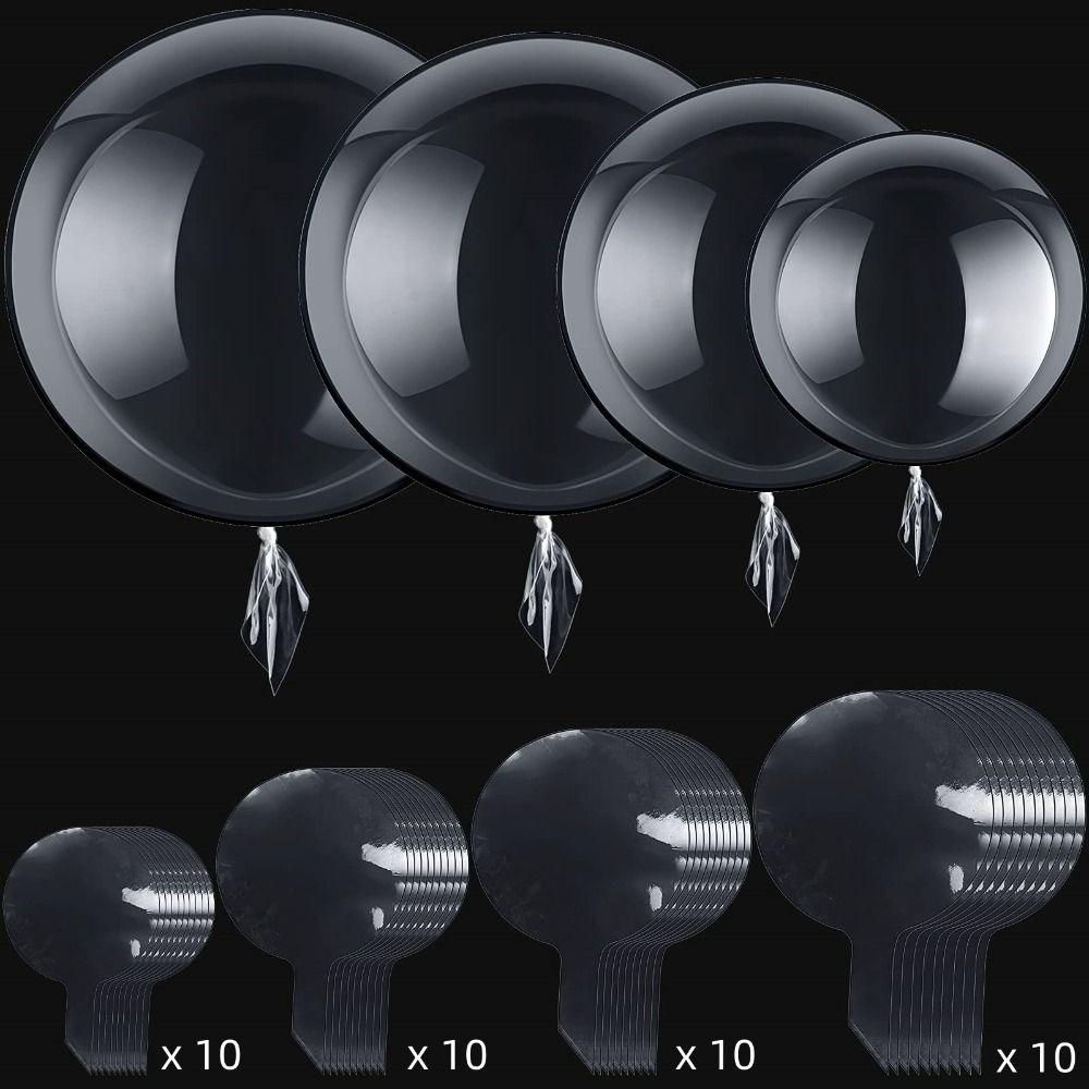 40 шт. 12 дюймов, 18 дюймов, 20 дюймов, 24 дюйма, пузырь, воздушный шар Бобо, круглые прозрачные воздушные шары для вечеринки, день рождения