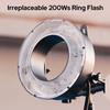 Godox R200 Ring Flash Head for Godox AD200  AD200Pro Flash 200Ws Flash Power Built in 10W Modeling Lamp 3 Level