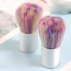 Кисть для пыли для ногтей Красочная щетка для цвета волос Кисть для рассыпчатой ​​пудры для волос Маникюрный инструмент Щетка для чистки ногтей с короткой ручкой