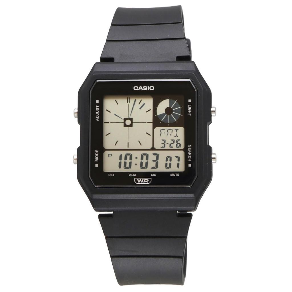 Casio Стандартные аналогово-цифровые часы унисекс LF-20W-1A Black Overseas Model [Параллельный импорт]