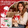 ChristmasPet Costume Set - Dog Santa & Christmas Tree Hat With Bib, Festive Holiday Outfit For Small Animal