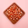 100Pcs 7mm DIY Crafts Transparent Letter For Jewelry Making Loose Beads Necklace Bracelet Pendant Wholesale