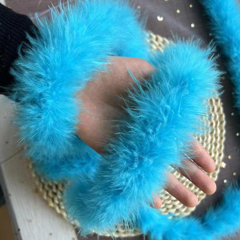 Красочные полоски перьев индейки для поделок и рождественских украшений