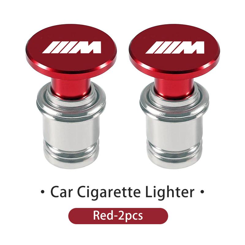 For BMW Button Car Cigarette Lighter Anodized Aluminum 12 Volt Auto Accessories E70 E91 E30 G30 E53 M3 M5 X6 X4 X7 E92 E93 X1 X3 kyapx80