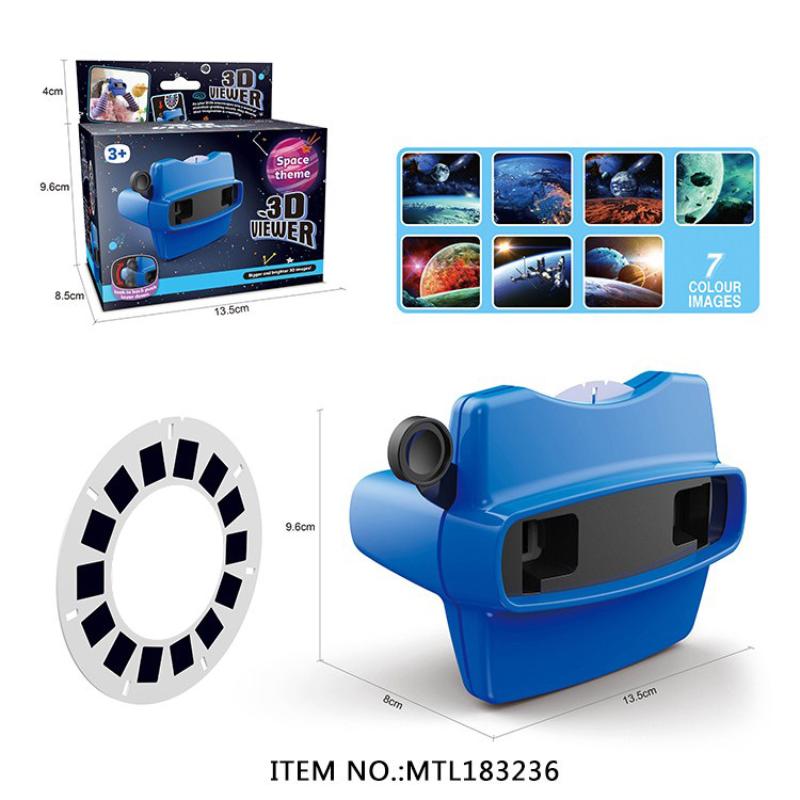 Новый 3D View-Master 3D Образовательный Просмотровый Аппарат Тема Животные/Океан/Динозавры/Космос Мини-Театр Светящиеся Игрушки Детский Подарок