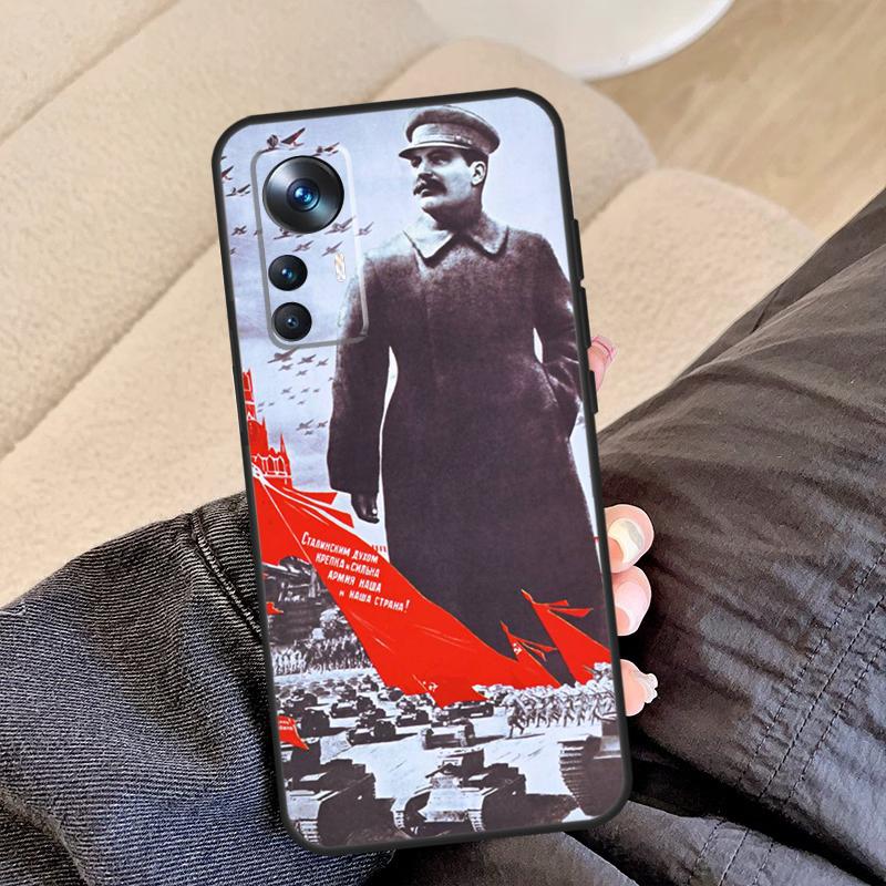 Russian Stalin Ussr Case For Xiaomi 13 13T 12T 11T 12 Lite 14 Pro 12X POCO F5 Pro X5 X3 M5 X4 F3 F4 C65 Cover
