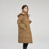 Korean Style Warm Winter Jacket with Hooded Long Length and Oversized Pockets