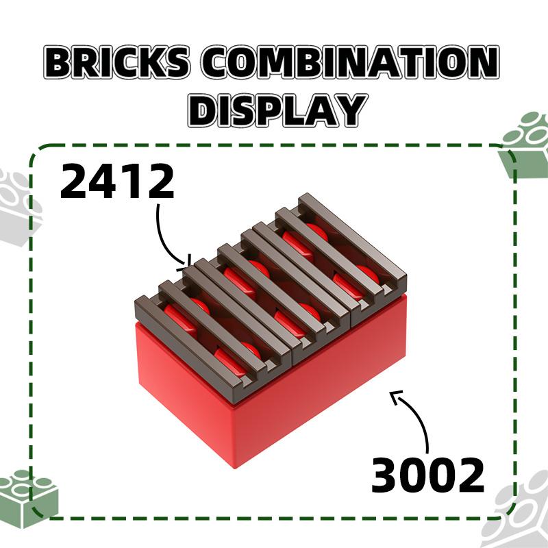 Нетоксичный 55 шт./лот 3002 2x3 Толстые Строительные Блоки Moc Аксессуары Совместимые С Кирпичами Детские Игрушки Подарочная Коробка